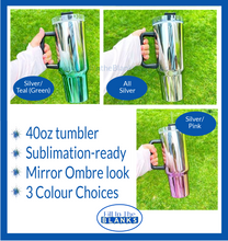 Load image into Gallery viewer, Mirror Ombre 40oz Mega Tumblers SALE