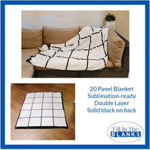 Load image into Gallery viewer, Panel Blanket - 3 Styles (for Sublimation too)