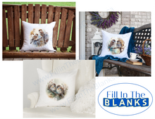 Load image into Gallery viewer, White Pillow Cover 16X16 (for Sublimation too)