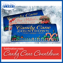 Load image into Gallery viewer, Candy Cane Countdown Advent Calendar - 2 Sizes