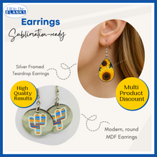 Load image into Gallery viewer, Earrings for Sublimation
