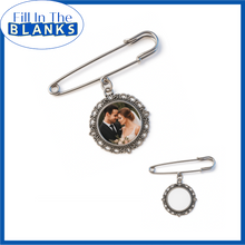 Load image into Gallery viewer, Pin with Photo Charm