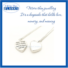 Load image into Gallery viewer, Urn / Ashes Memorial Pendant Necklace (sublimation insert)