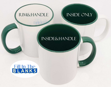 Load image into Gallery viewer, 11oz Mug with Colour - Multiple choices (for Sublimation too)
