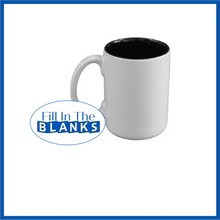 Load image into Gallery viewer, 15oz Mug with Colour 12 Options (for Sublimation)