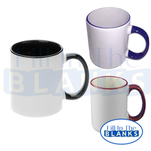 Load image into Gallery viewer, 15oz Mug with Colour 12 Options (for Sublimation)