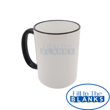 Load image into Gallery viewer, 15oz Mug with Colour 12 Options (for Sublimation)