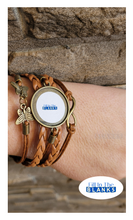 Load image into Gallery viewer, Brown Braided Bracelet (sublimation insert)