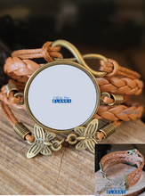 Load image into Gallery viewer, Brown Braided Bracelet (sublimation insert)