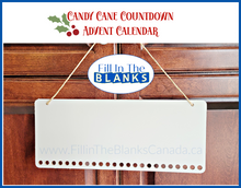Load image into Gallery viewer, Candy Cane Countdown Advent Calendar - 2 Sizes