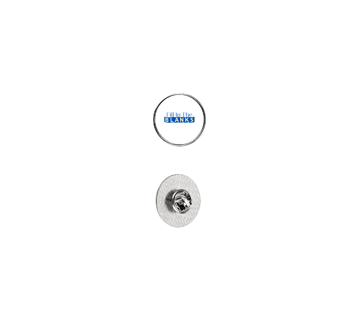 Lapel Pin / Tie Tack (sublimation insert) – Fill In The Blanks Supply Canada