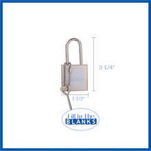 Load image into Gallery viewer, Novelty Love Lock for sublimation