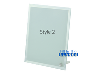 Load image into Gallery viewer, Glass Picture Frame/Stand -2 Styles - for Sublimation