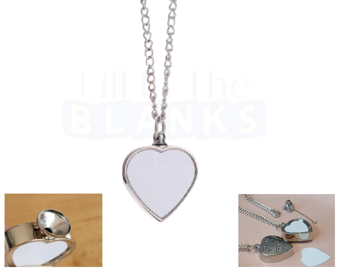 Urn / Ashes Memorial Pendant Necklace (sublimation insert)