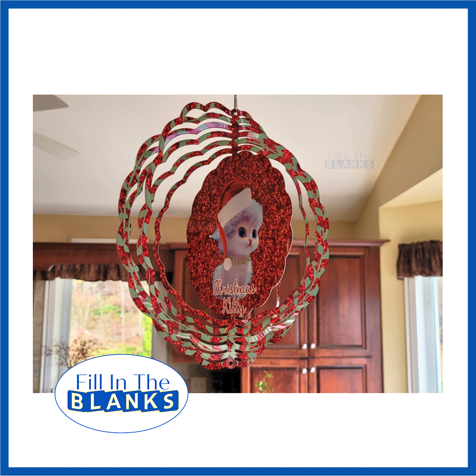 New Arrival Sublimation Wind Spinner Oval Shape Wind Chimes