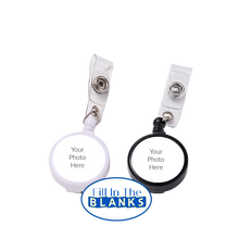 Load image into Gallery viewer, Retractable Badge Reel (with sublimation insert)
