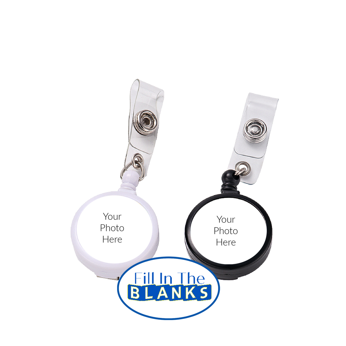 Retractable Badge Reel (with sublimation insert) – Fill In The Blanks  Supply Canada