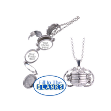 Load image into Gallery viewer, Expanding Photo Locket Necklace (sublimation insert)