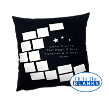 Load image into Gallery viewer, Moon & Back Panel Pillow - 2 styles (for Sublimation too)