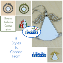 Load image into Gallery viewer, Ornaments - 6 style choices - Metal with insert