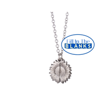 Load image into Gallery viewer, Opening Sunflower Necklace (sublimation insert)