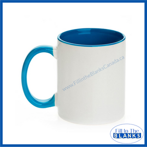 11oz Mug with Colour - Multiple choices (for Sublimation too)