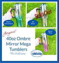 Load image into Gallery viewer, Mirror Ombre 40oz Mega Tumblers
