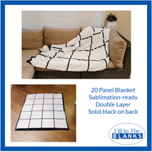 Load image into Gallery viewer, Panel Blanket - 3 Styles (for Sublimation too)
