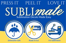 Load image into Gallery viewer, SubliMate Sublimation Decal Sheets
