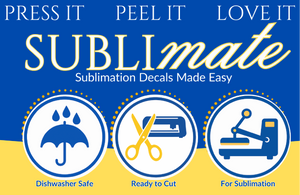 SubliMate Sublimation Decal Sheets