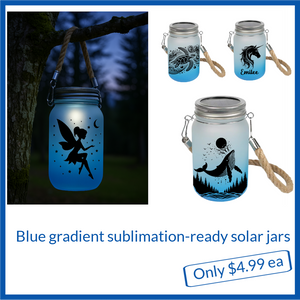Lanterns / Solar Jars (with LED) for sublimation