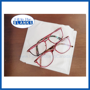 Eyeglass cleaning cloth for sublimation