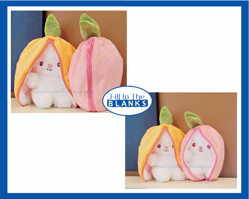 Peek a boo Bunny Carrot/Strawberry