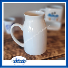 Load image into Gallery viewer, Milk Jug Mug 2 sizes - for sublimation
