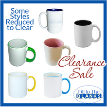 Load image into Gallery viewer, 11oz Mug with Colour - Multiple choices (for Sublimation too)
