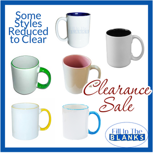 11oz Mug with Colour - Multiple choices (for Sublimation too)