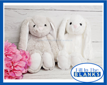 Load image into Gallery viewer, Plush Bunny - 2 colours (for Sublimation too)
