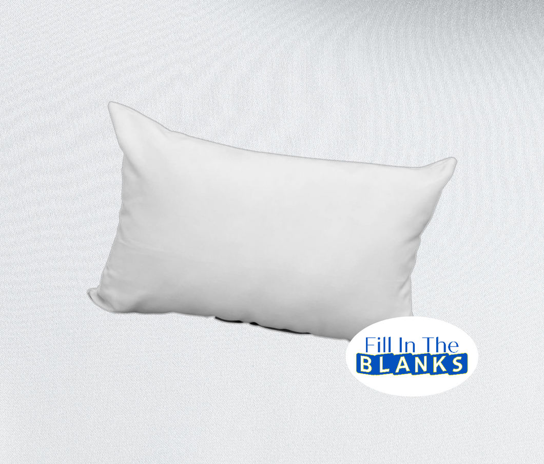 12X18 White Pillow Cover (for Sublimation too)