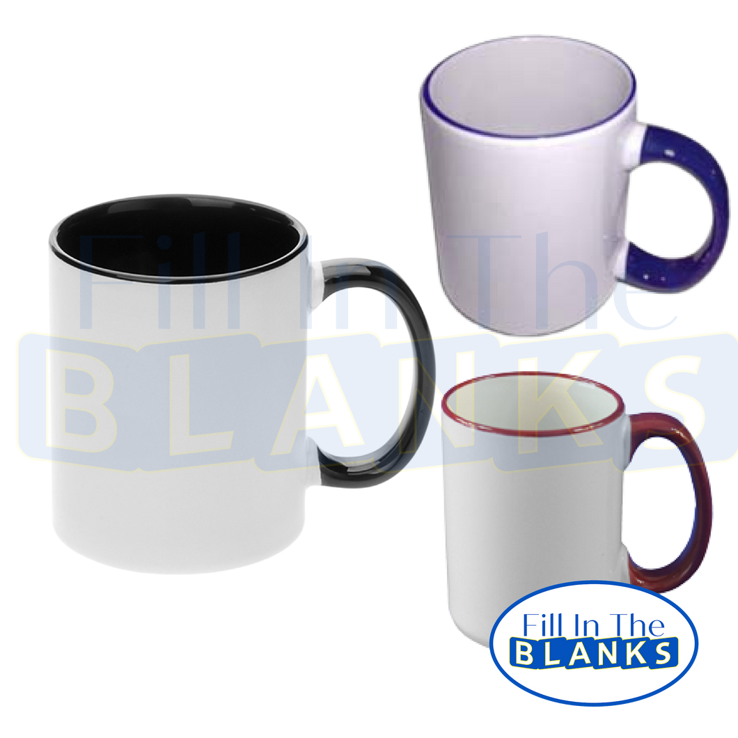 15oz Mug with Colour 12 Options (for Sublimation)