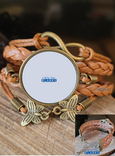 Load image into Gallery viewer, Brown Braided Bracelet (sublimation insert)
