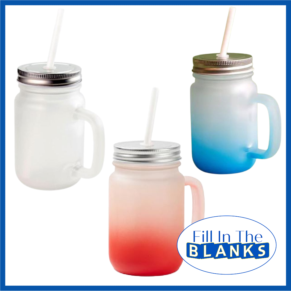 Frosted Mason Jars