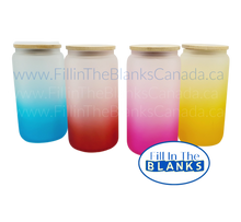 Load image into Gallery viewer, Frosted Glass Tumbler with gradient colour for sublimation
