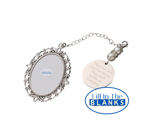 Memorial Charm with Verse (sublimation insert)