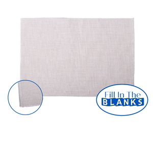 Placemat - Linen (for Sublimation) Scratch and Dent