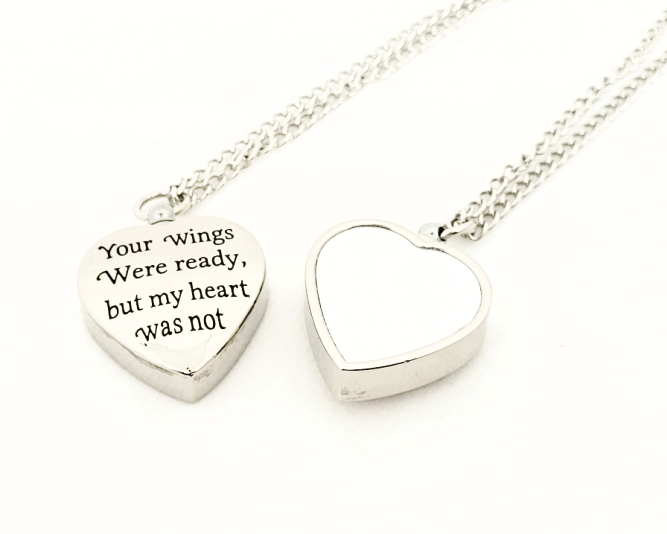 Urn / Ashes Memorial Pendant Necklace (sublimation insert)