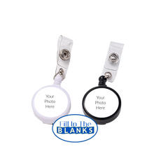Load image into Gallery viewer, Retractable Badge Reel (with sublimation insert)
