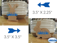 Bunny Tag - Wood
