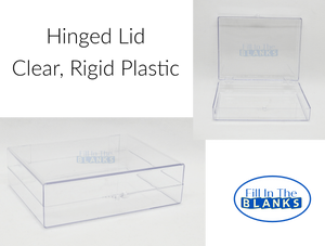 Clear Box with Hinged Lid