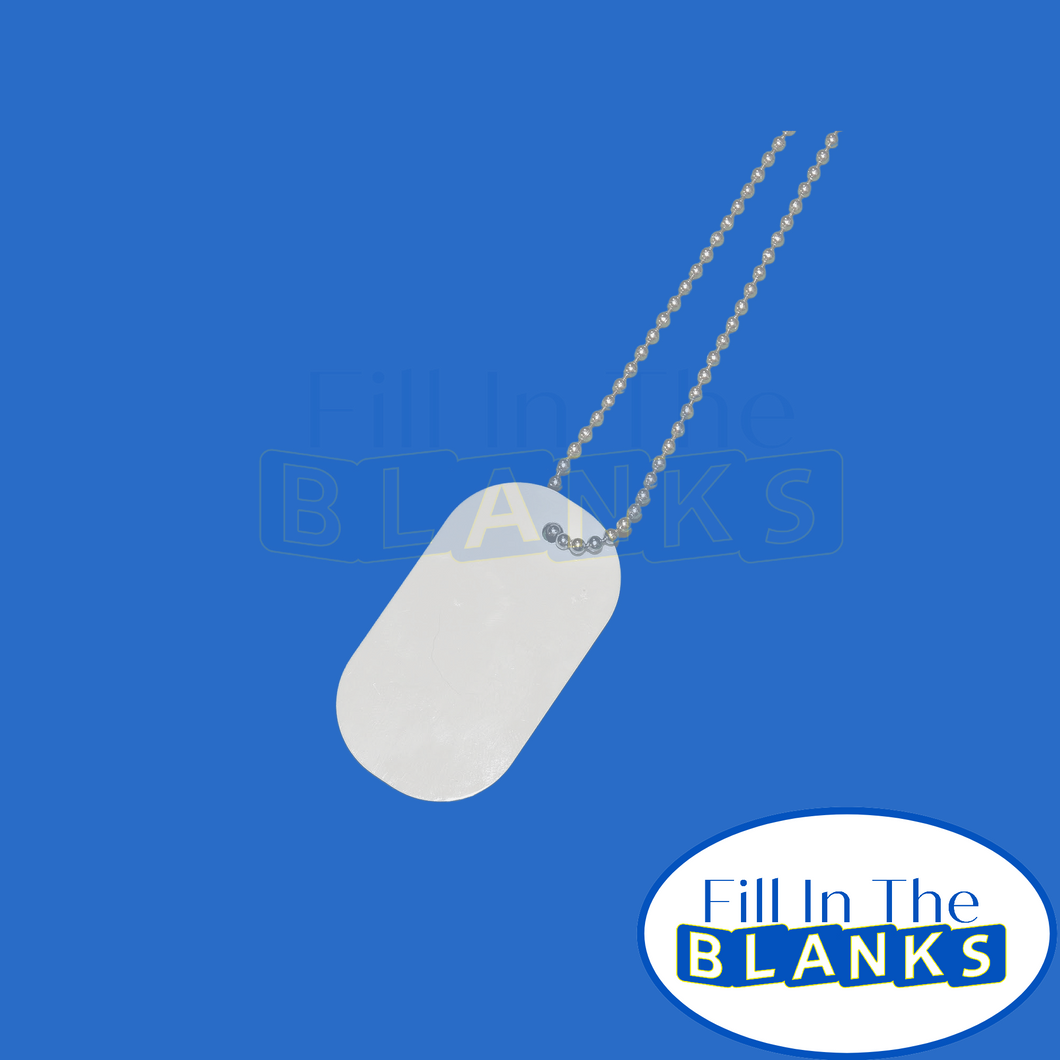 Dog Tag and Chain (for Sublimation too)