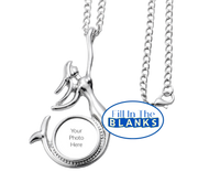 Mermaid Necklace (snap button sublimation insert)